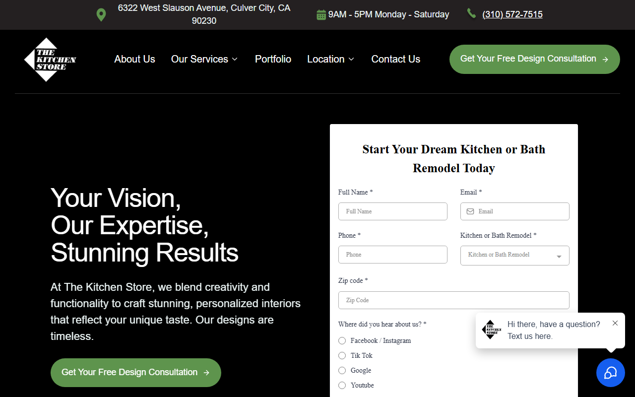310kitchens.com screenshot
