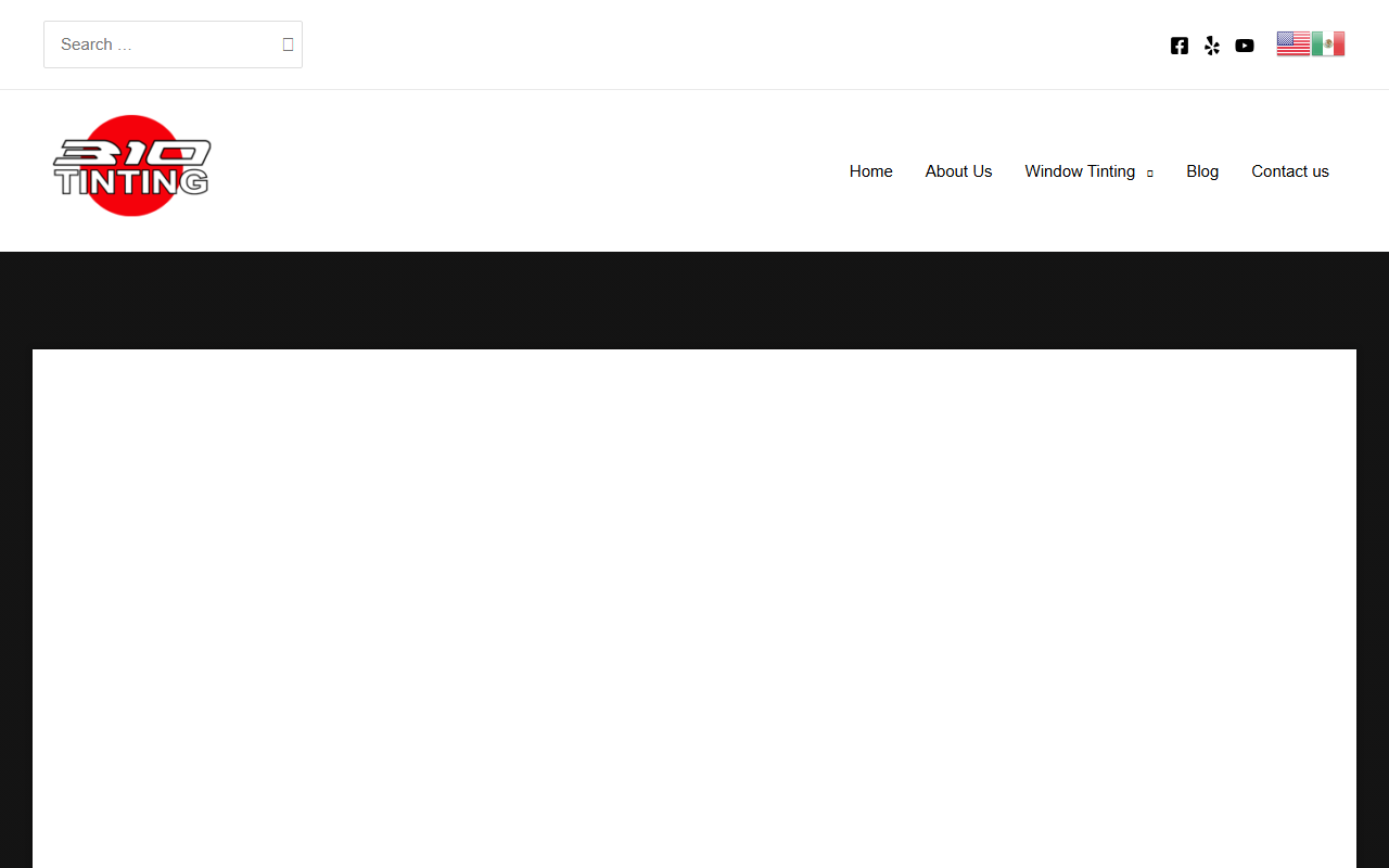310tinting.com screenshot