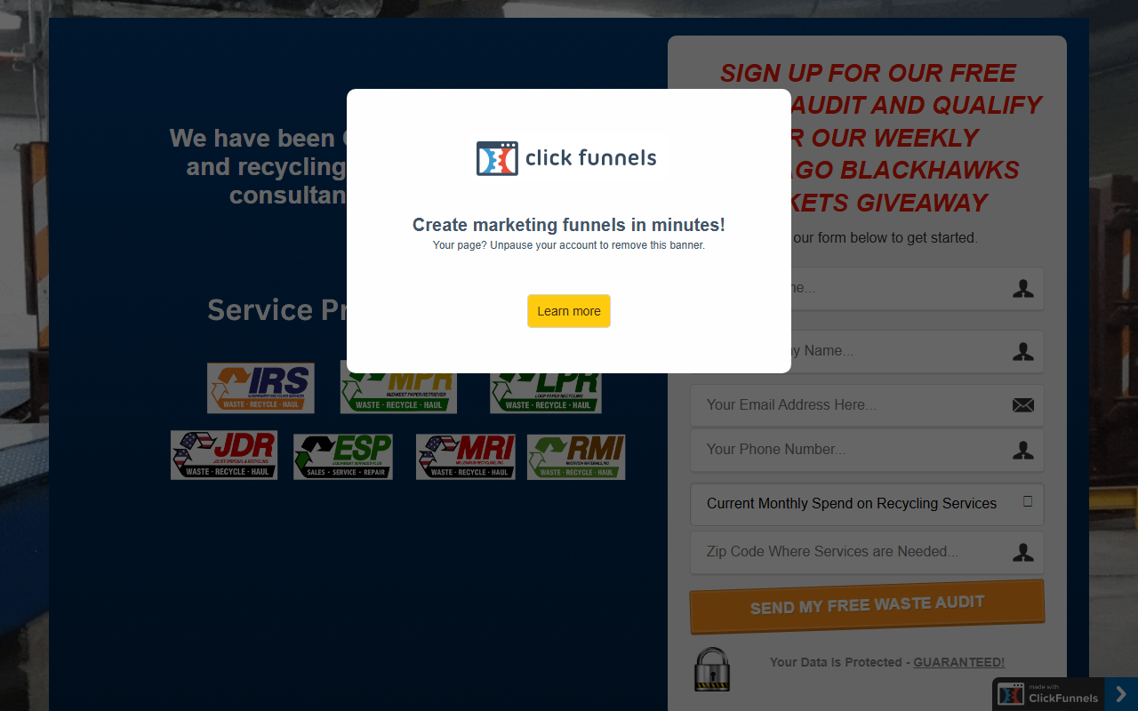 312-recycle.com screenshot