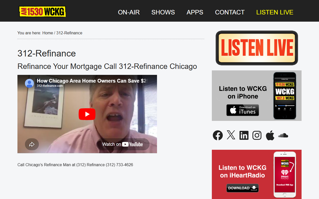 312-refinance.com screenshot