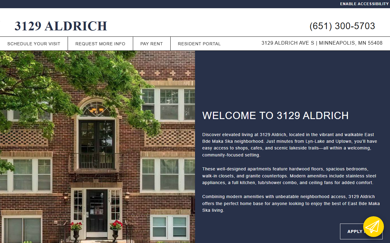 3129aldrich.com screenshot