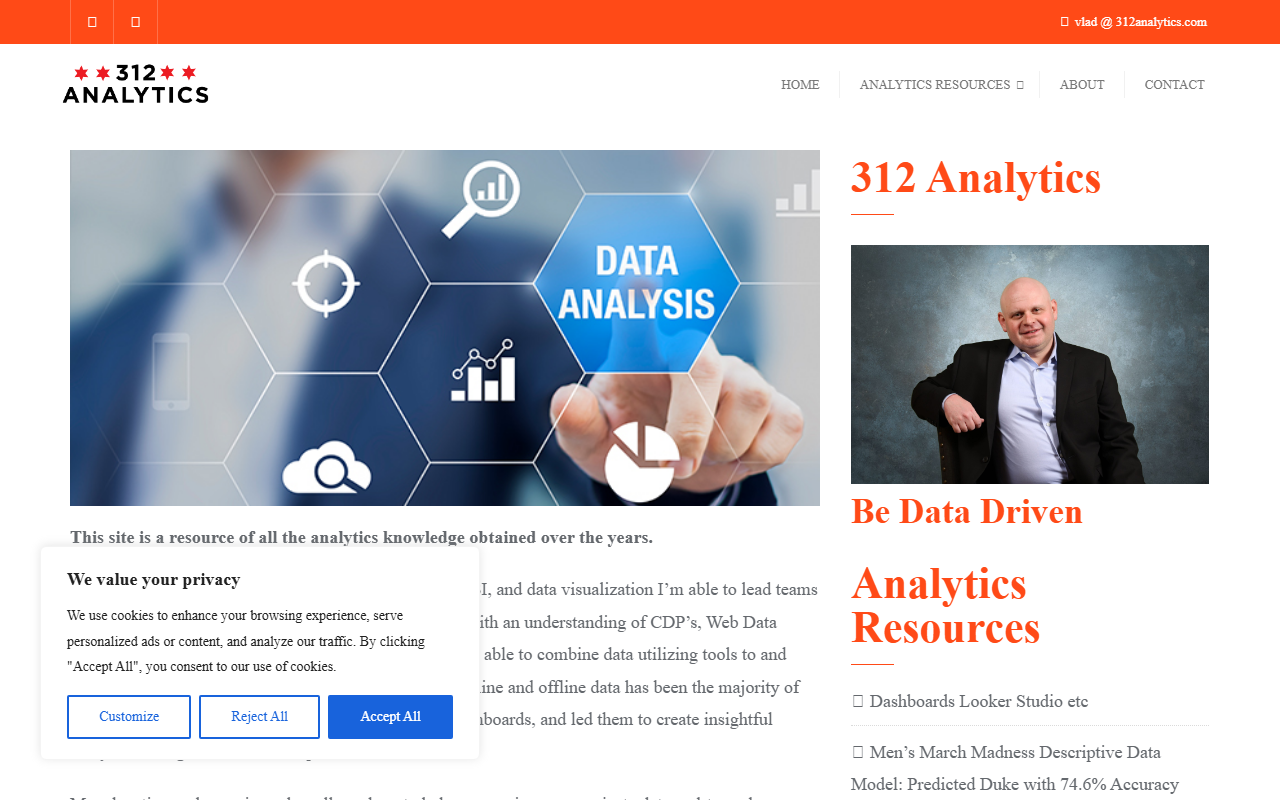 312analytics.com screenshot