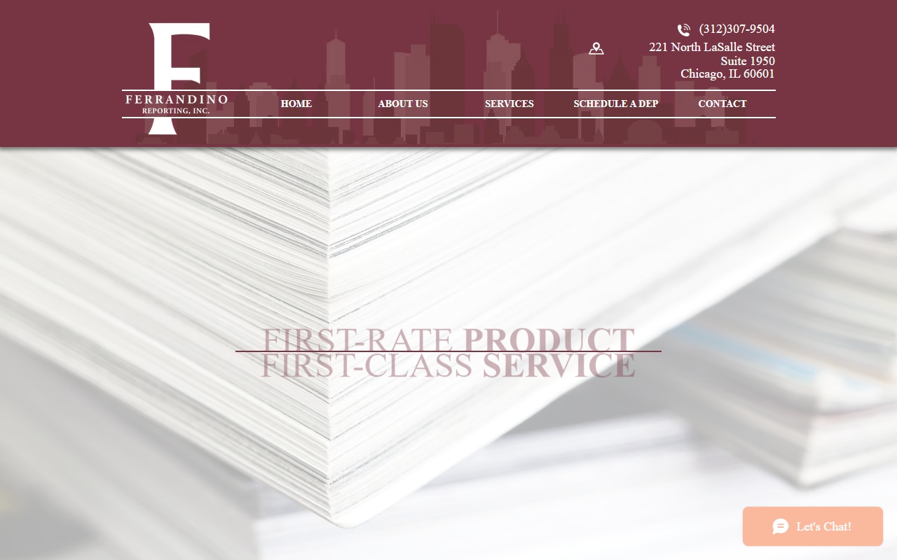 312courtreporter.com screenshot