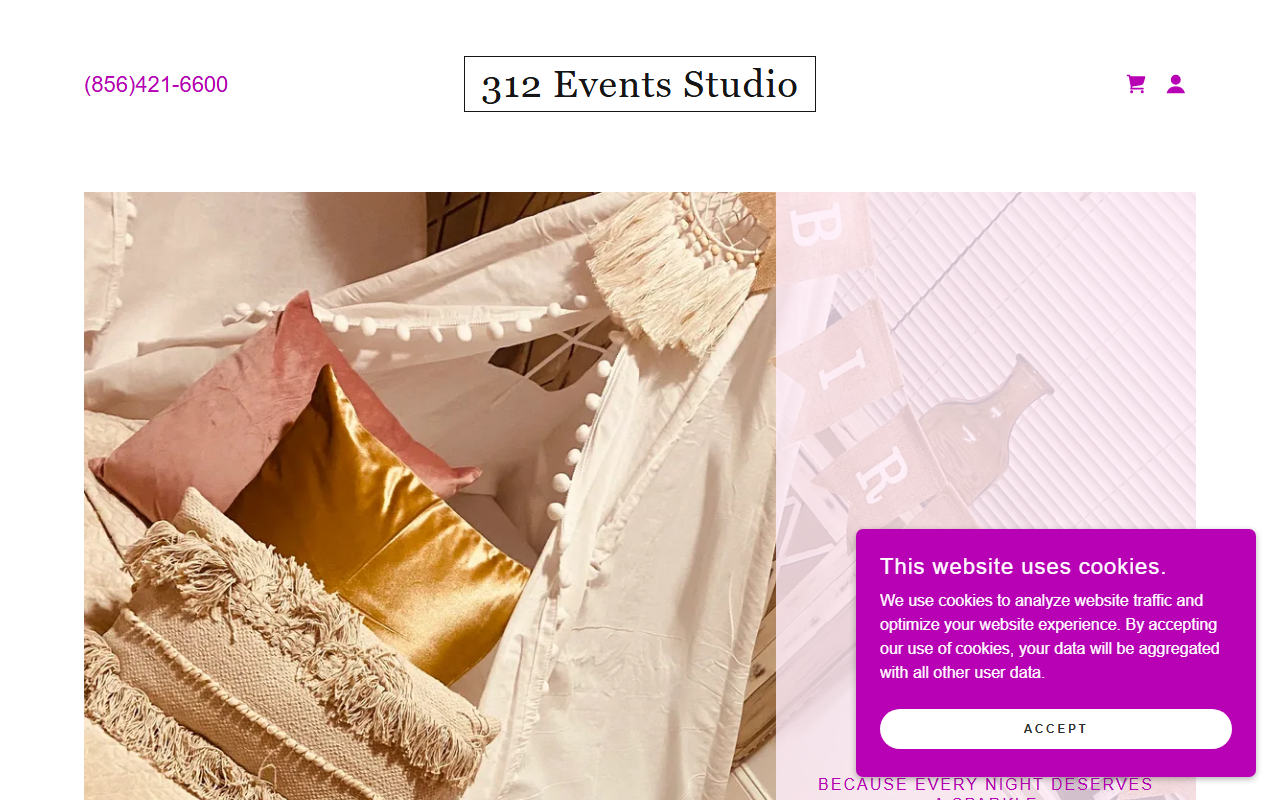 312eventsstudio.com screenshot