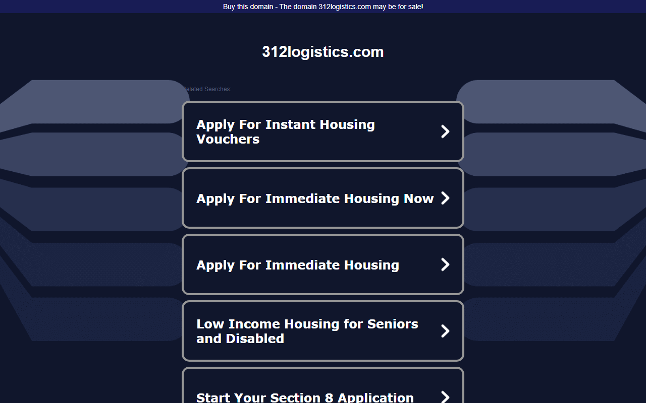312logistics.com screenshot