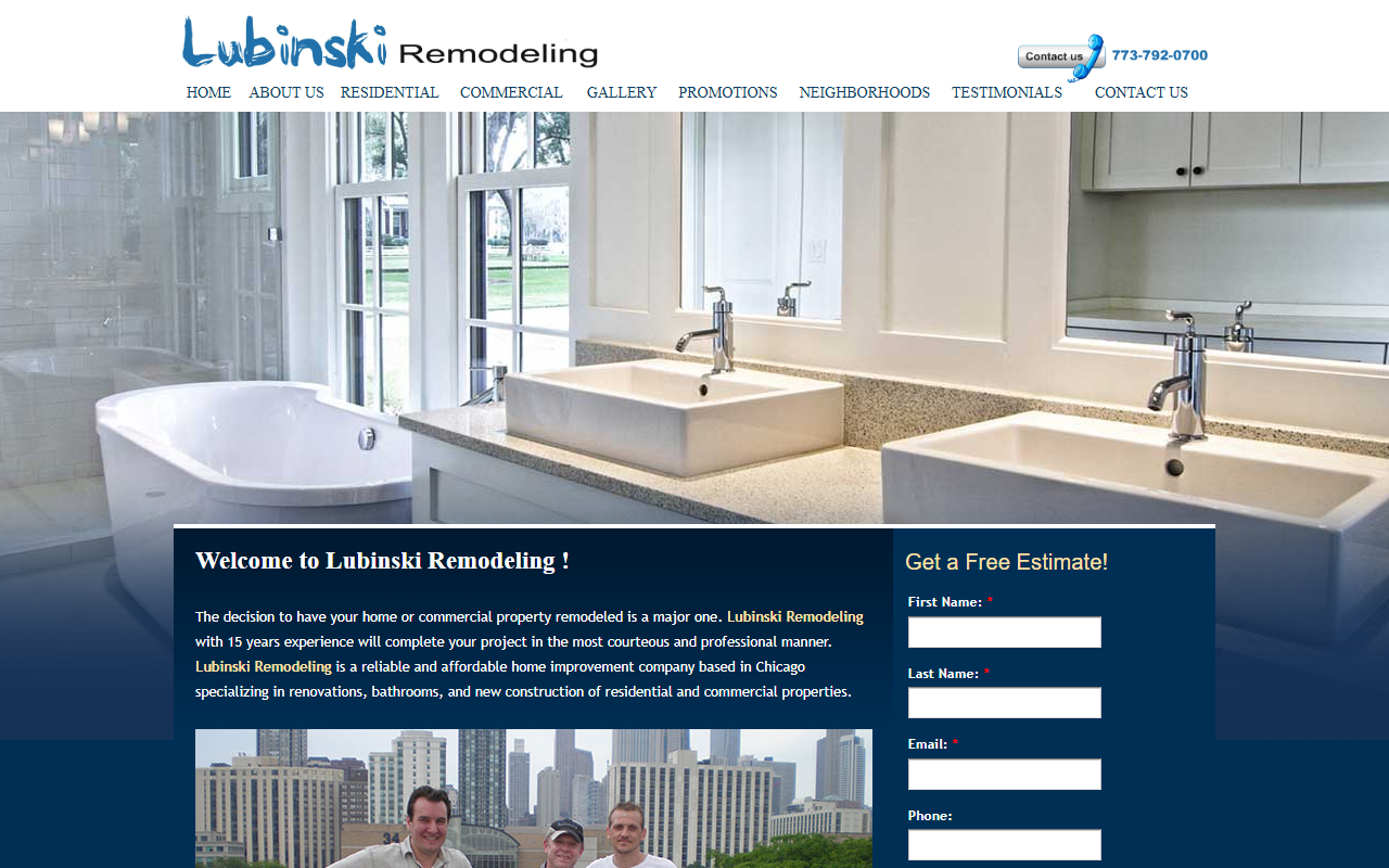 312remodeling.com screenshot