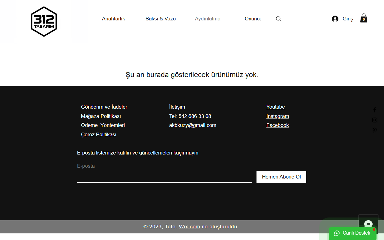 312tasarim.com screenshot