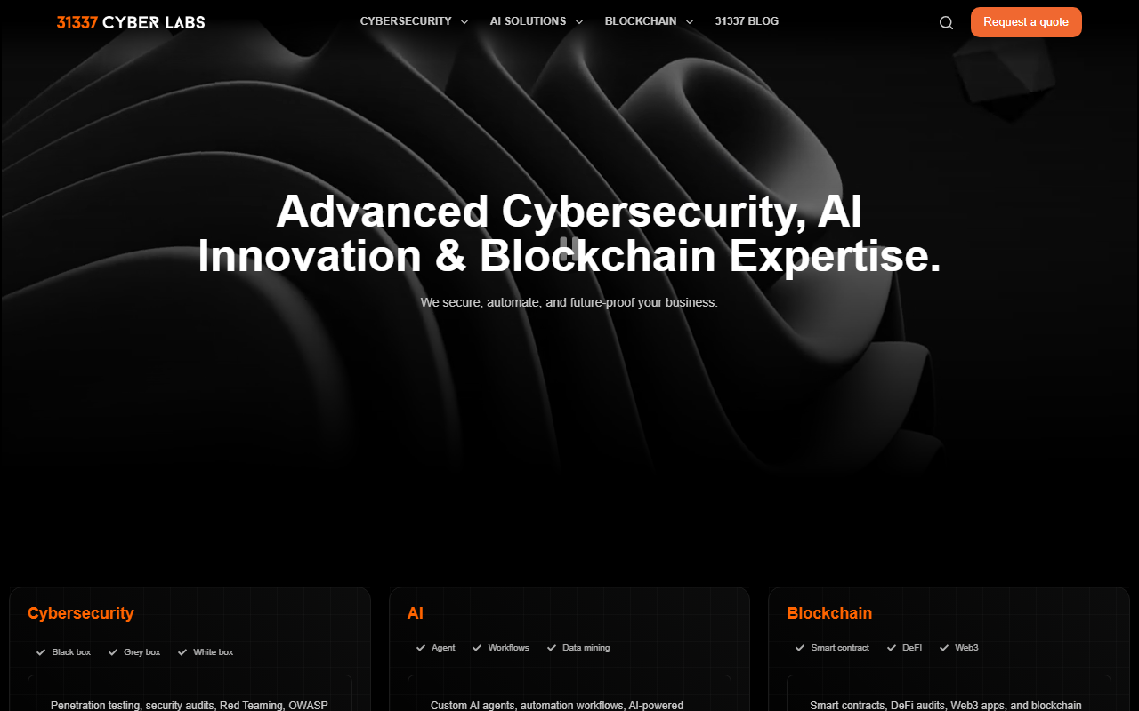 31337cyberlabs.com screenshot
