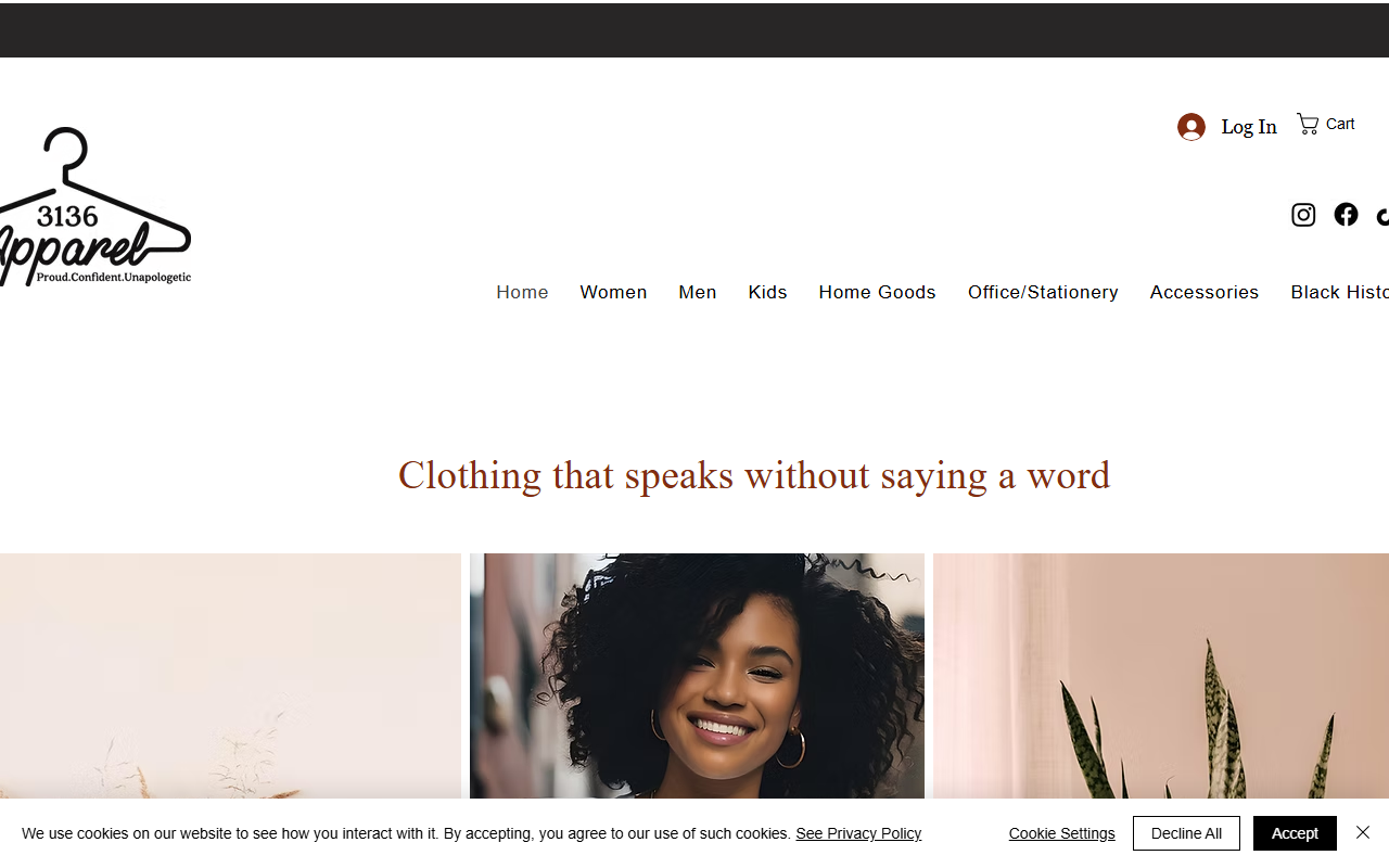 3136apparel.com screenshot