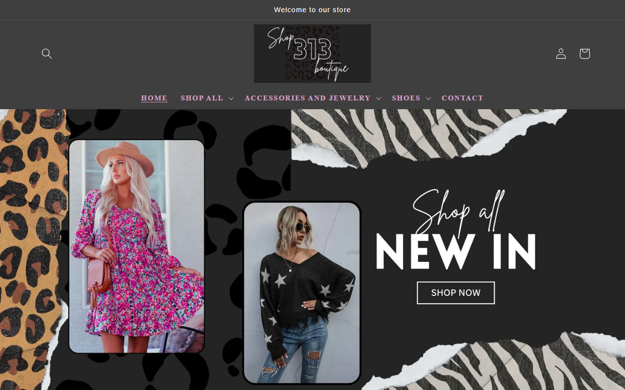 313boutique.com screenshot