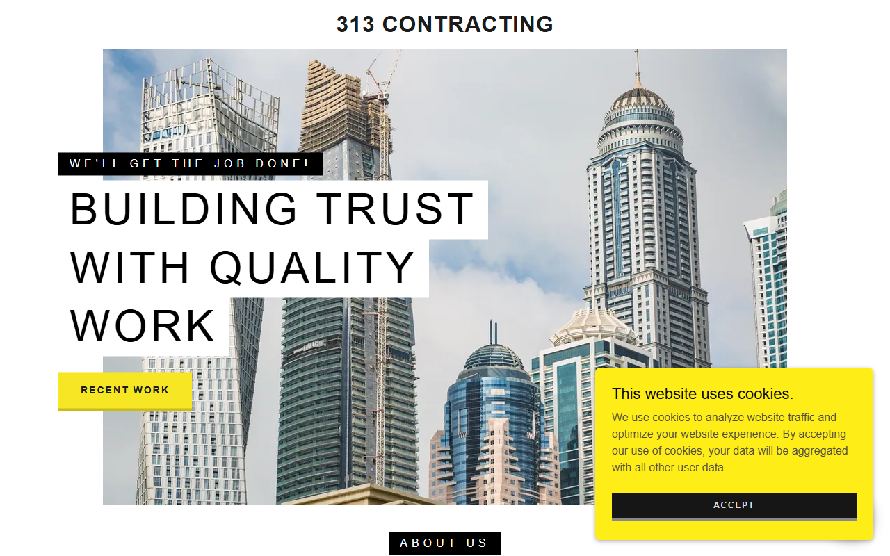 313contracting.com screenshot