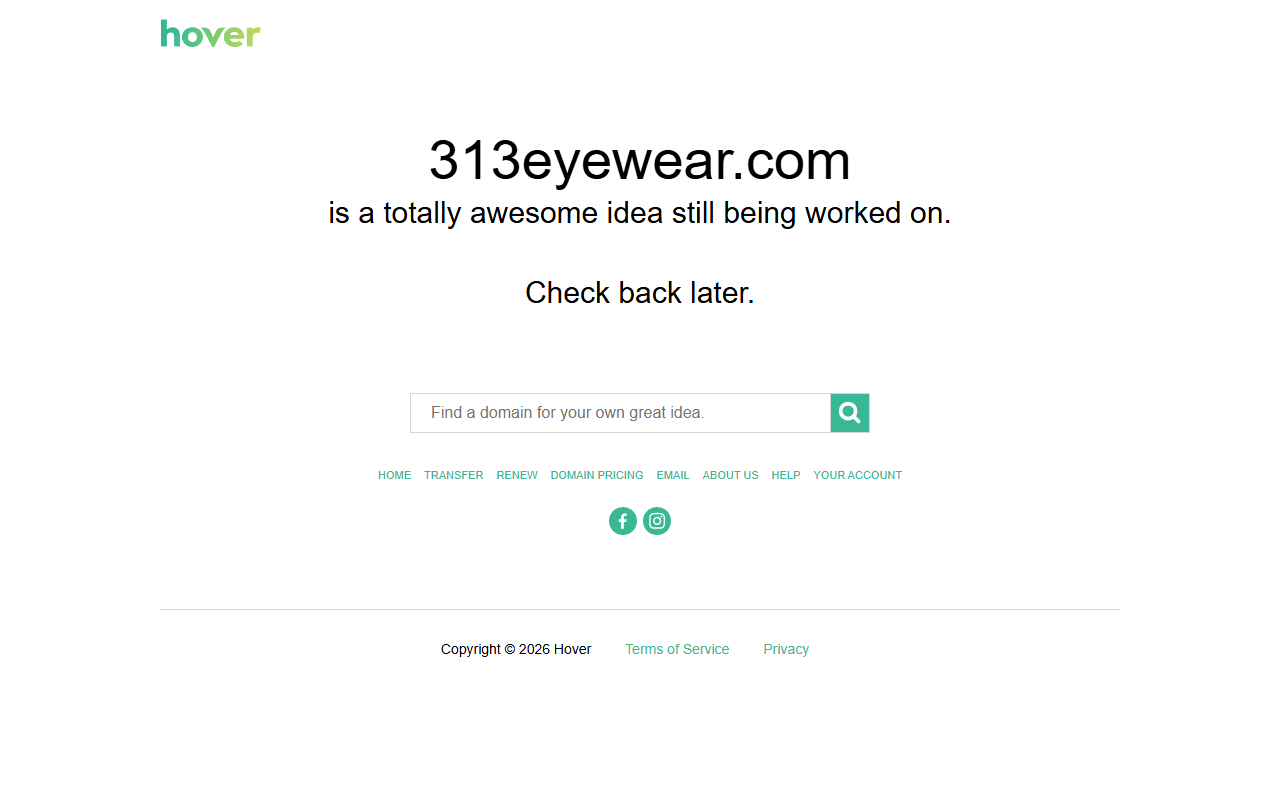 313eyewear.com screenshot