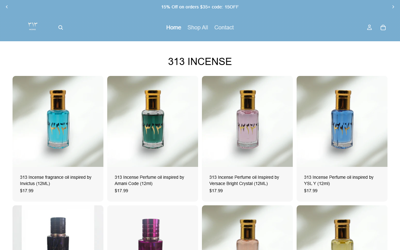 313incense.com screenshot
