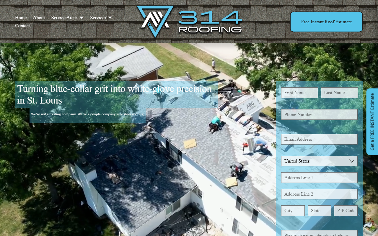 314roofingstl.com screenshot