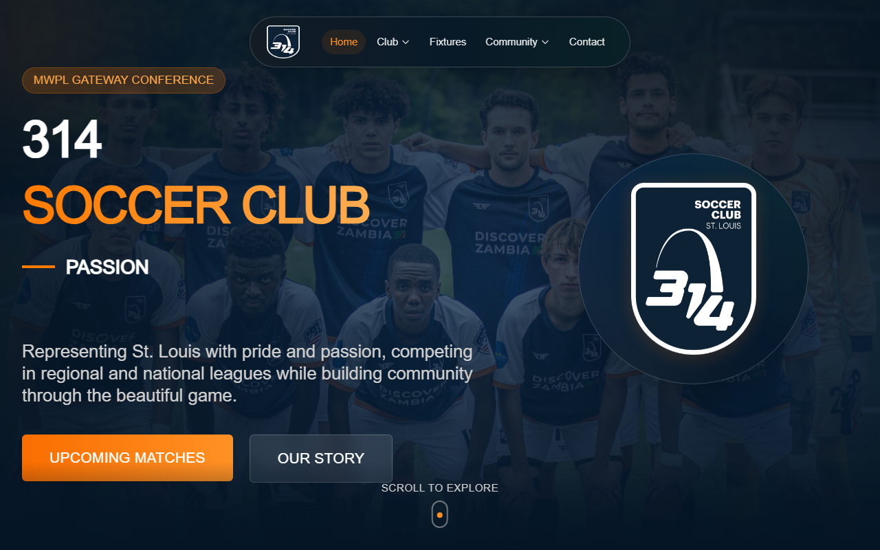 314soccerclub.com screenshot