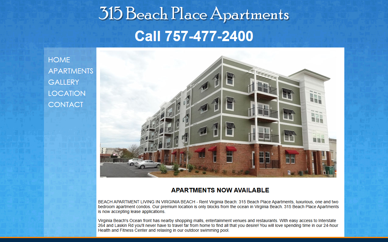 315beachplace.com screenshot