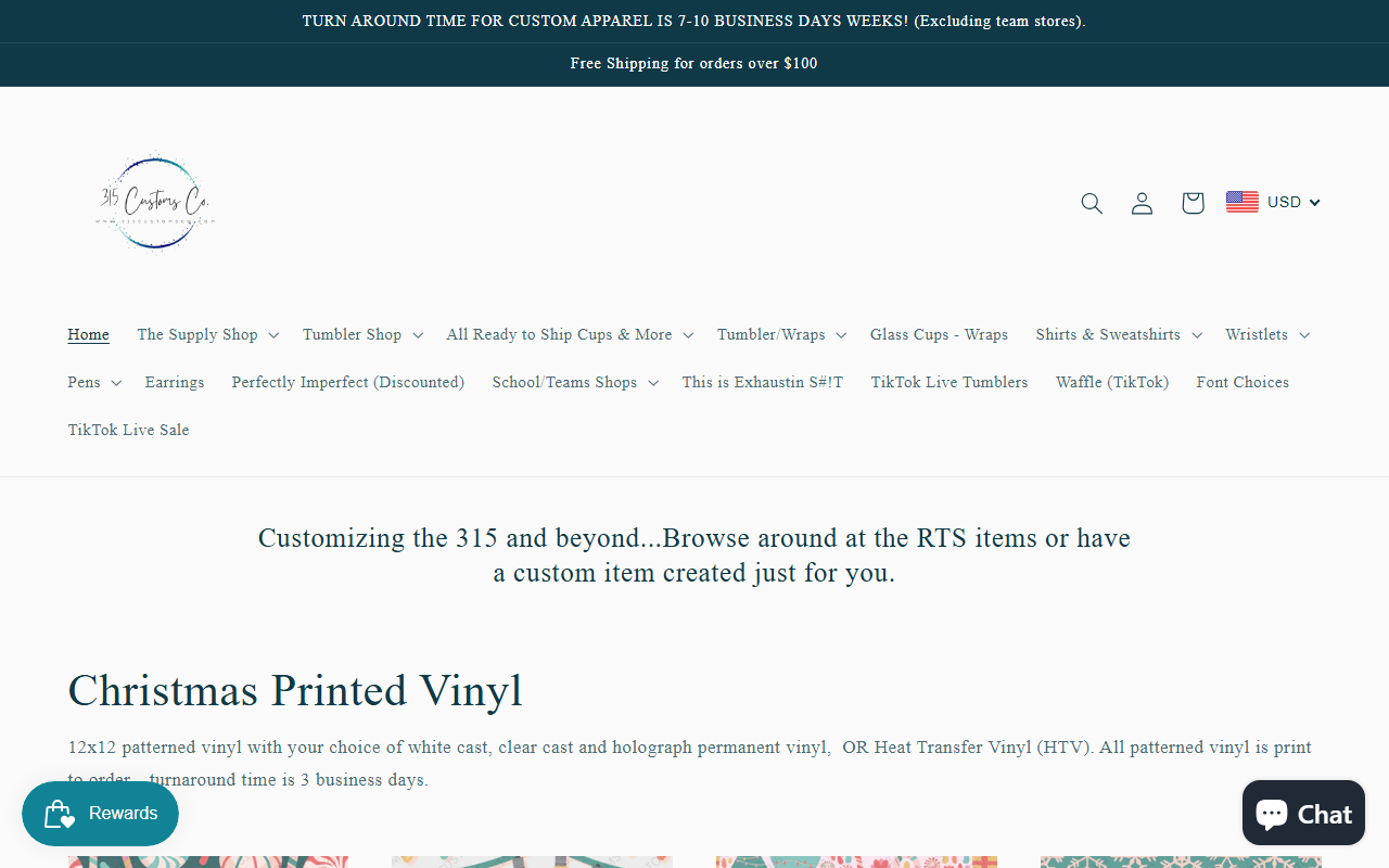 315customsco.com screenshot