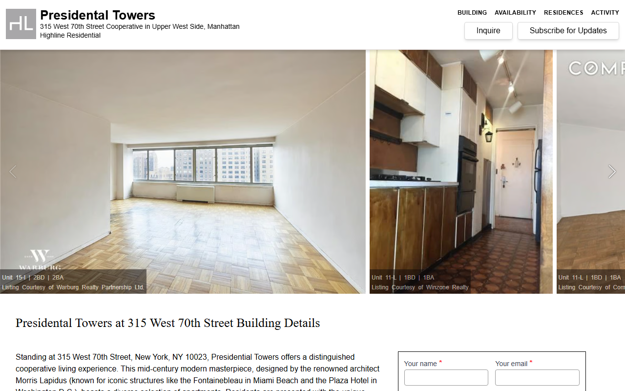 315east70th.com screenshot
