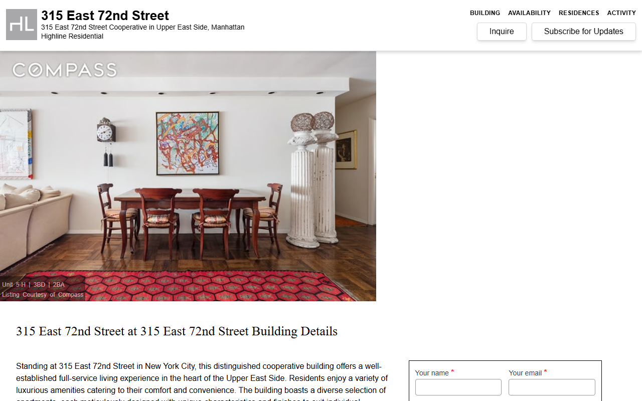 315east72nd.com screenshot