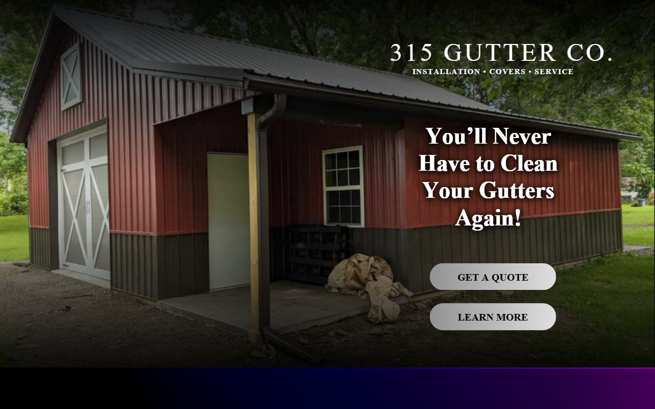 315guttercompany.com screenshot