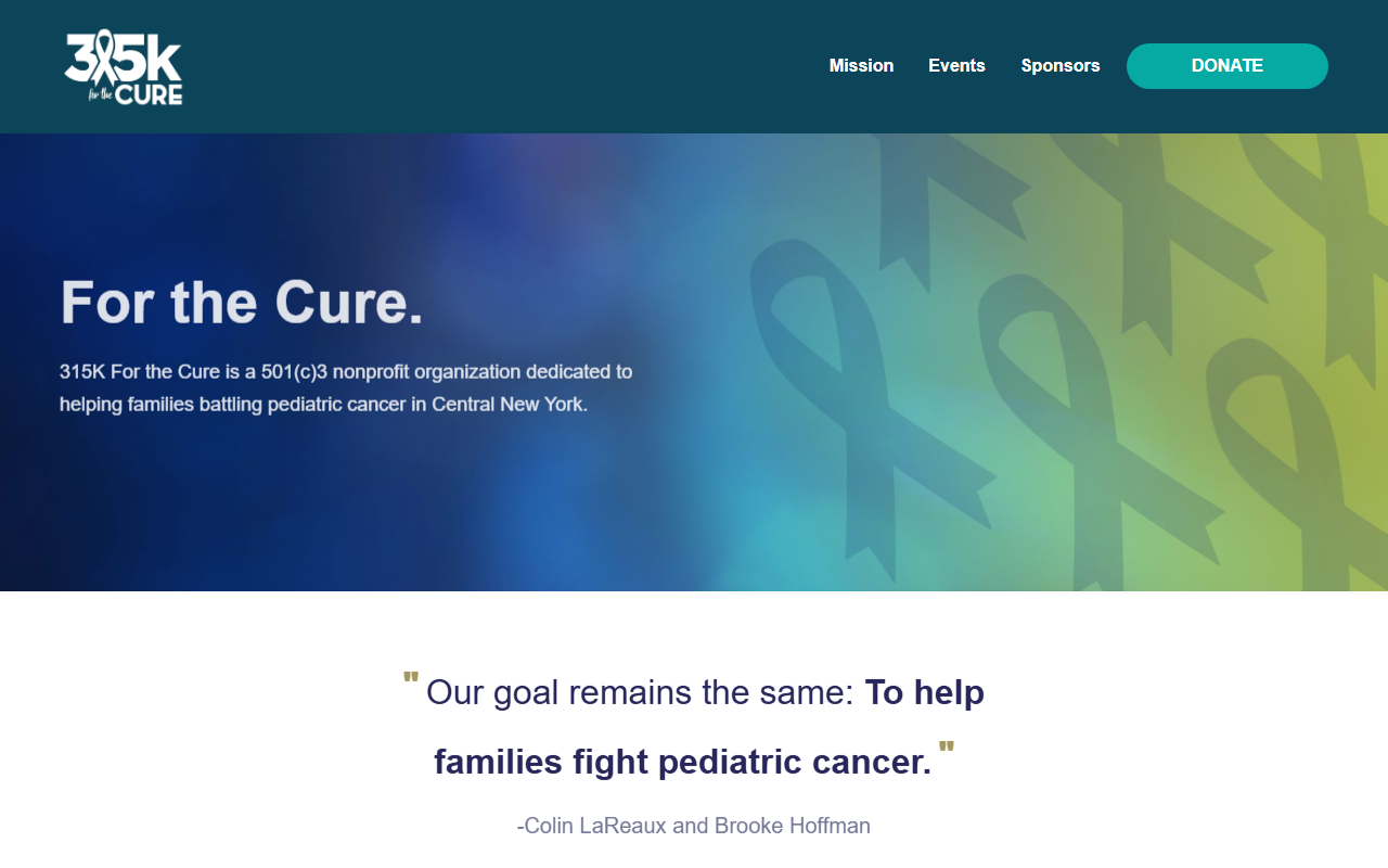 315kforthecure.com screenshot