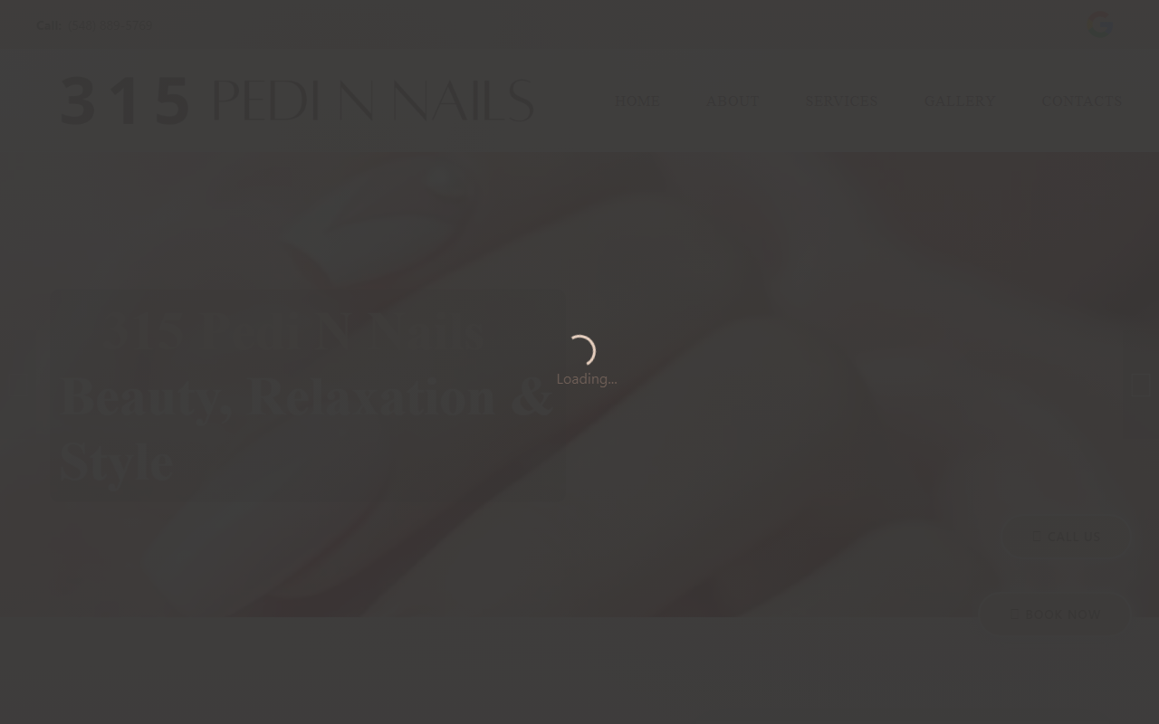 315pedinnails.com screenshot