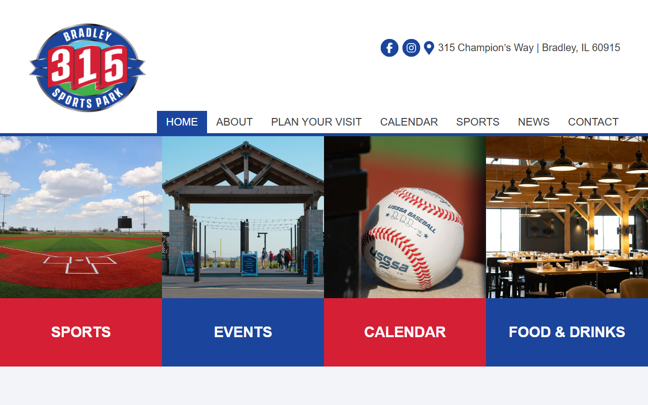 315sportspark.com screenshot