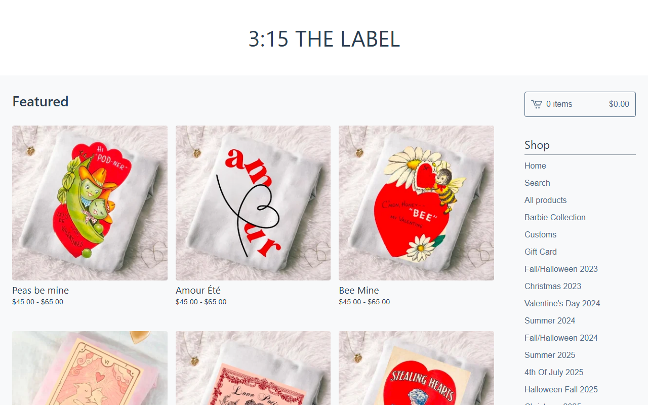 315thelabel.com screenshot