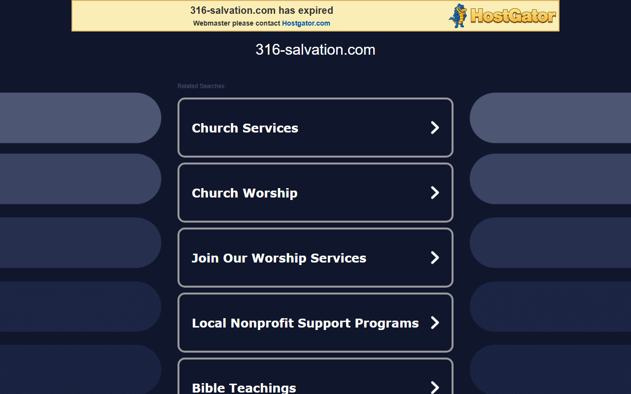 316-salvation.com screenshot