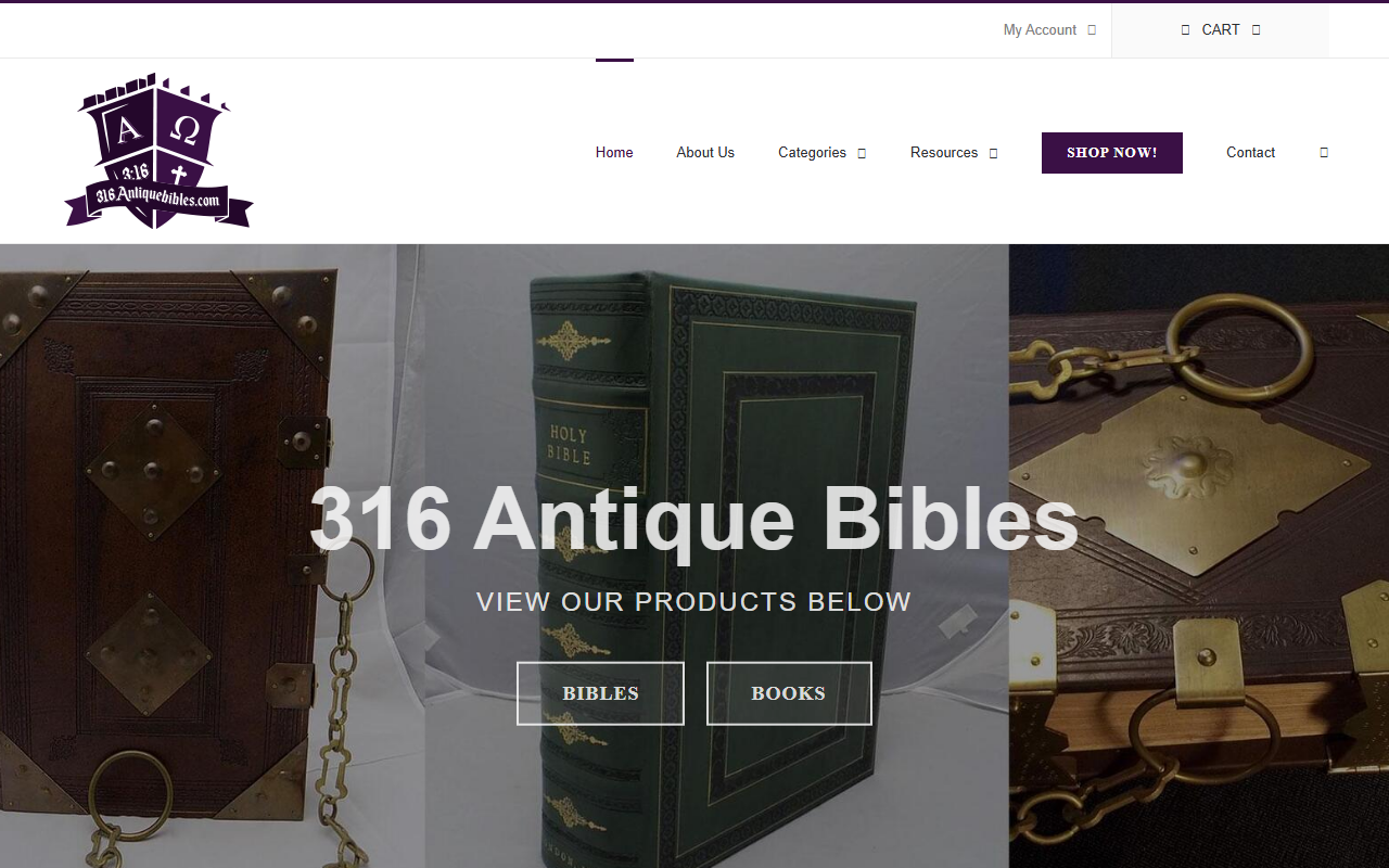 316antiquebibles.com screenshot