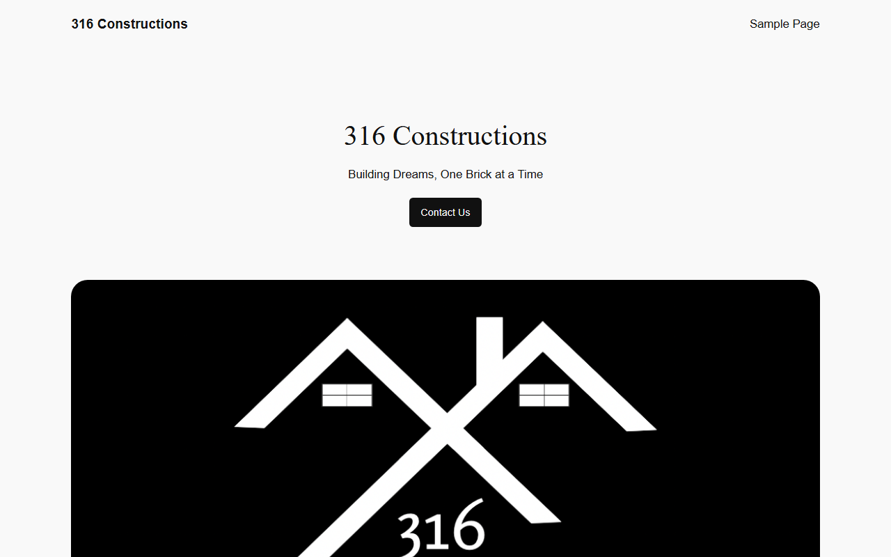 316constructions.com screenshot
