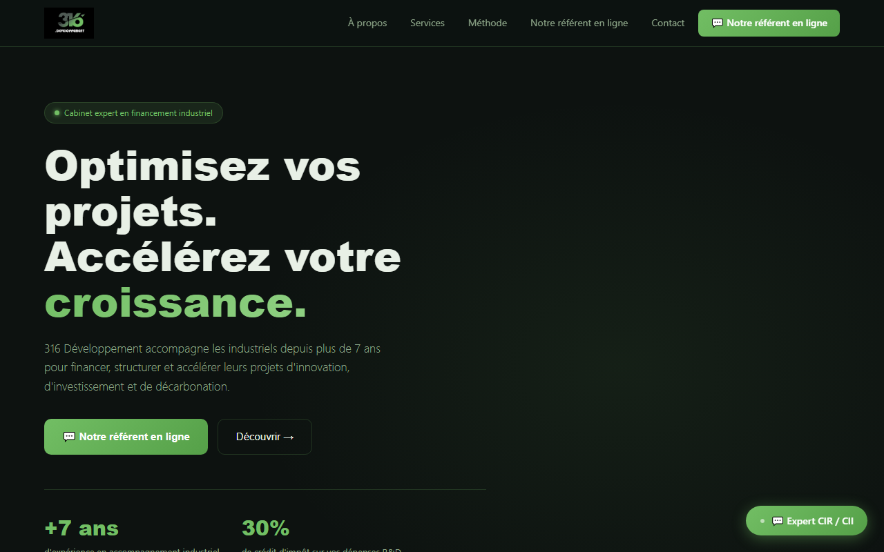 316developpement.com screenshot
