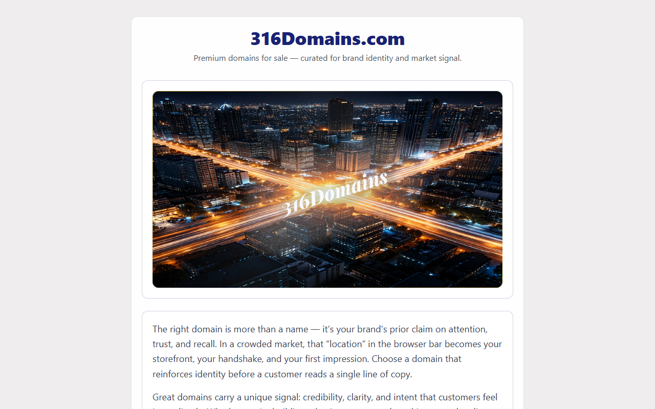 316domains.com screenshot