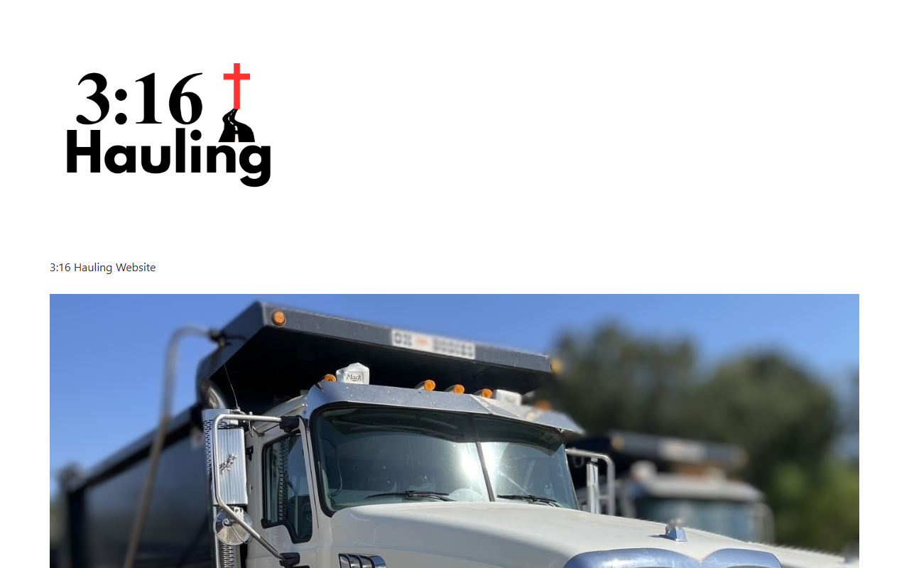 316hauling.com screenshot