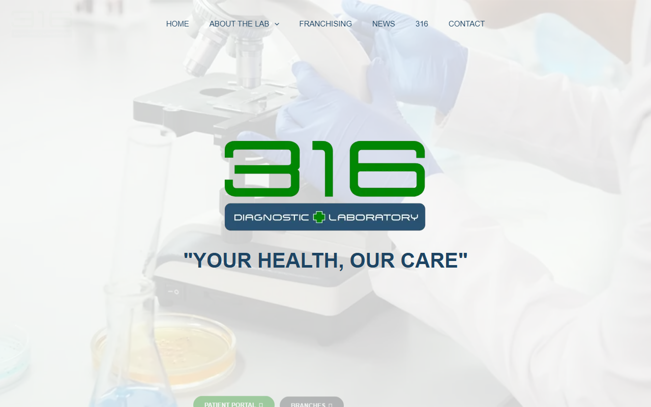 316laboratory.com screenshot