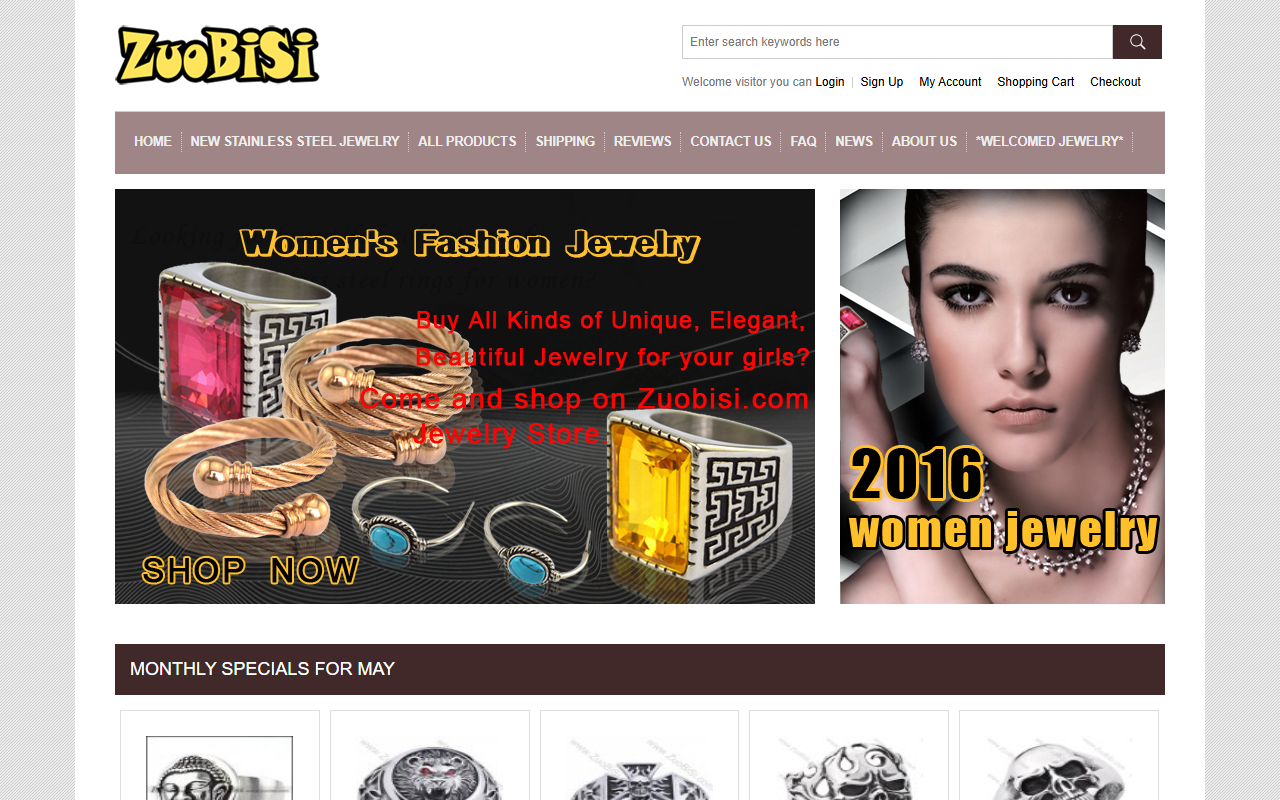 316lsteeljewelry.com screenshot