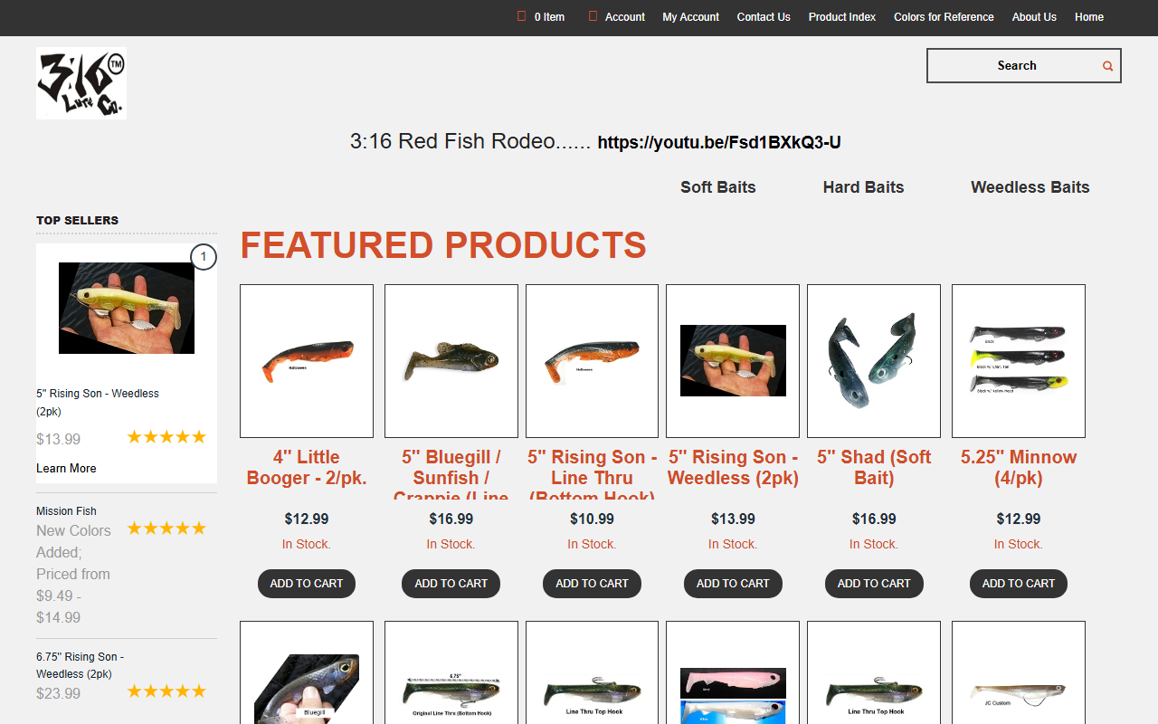 316lurecompany.com screenshot