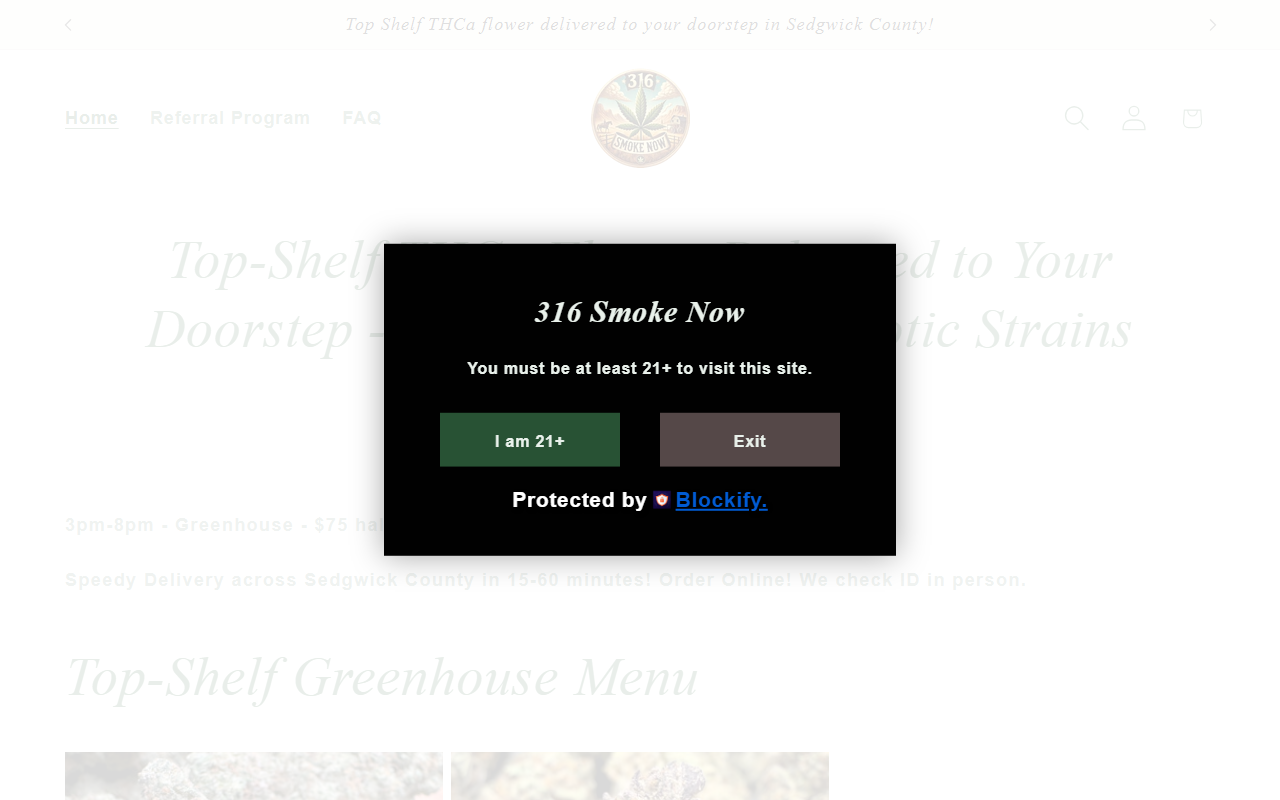 316smokenow.com screenshot