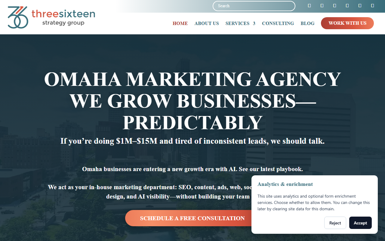 316strategygroup.com screenshot