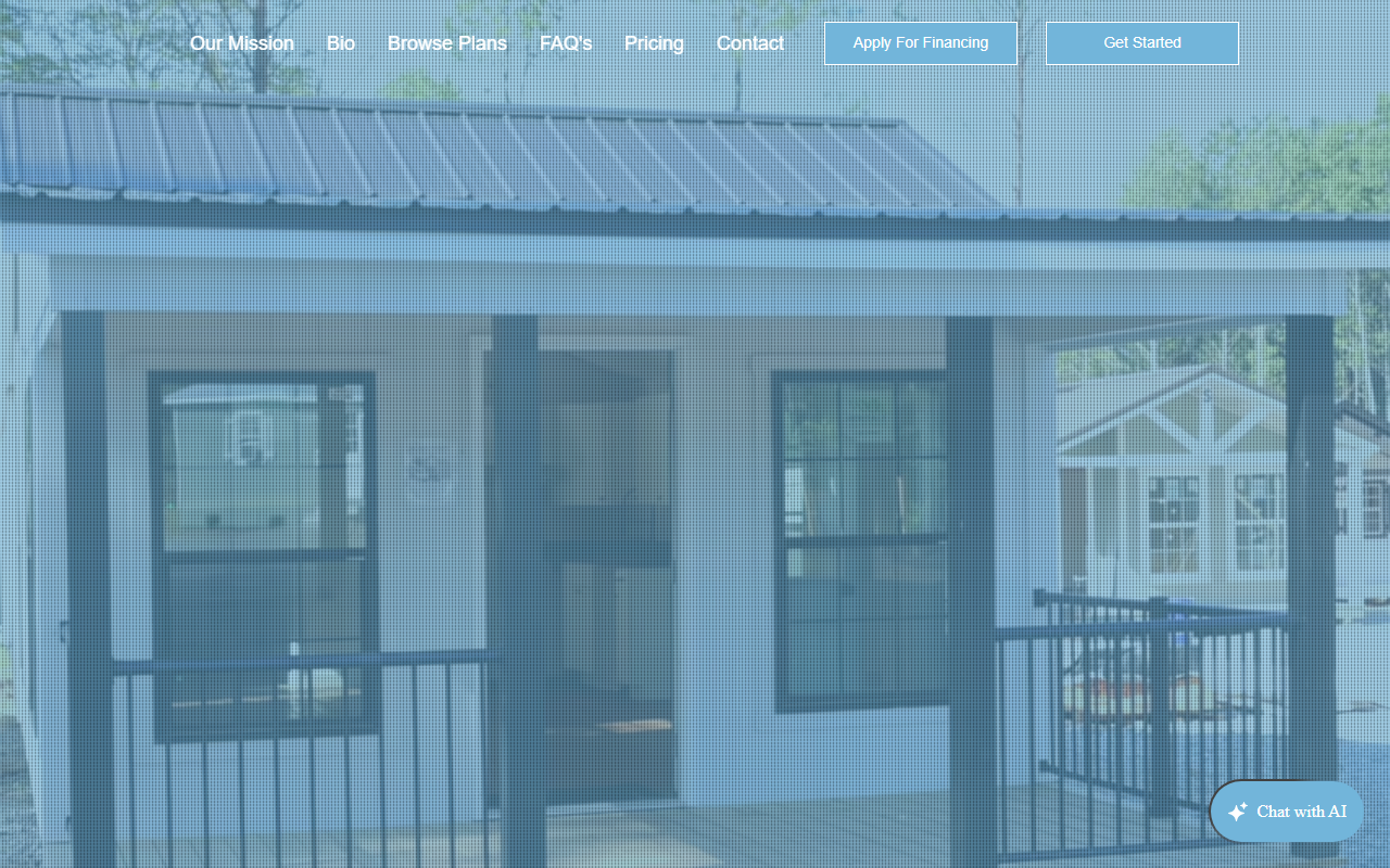 316tinyhomes.com screenshot