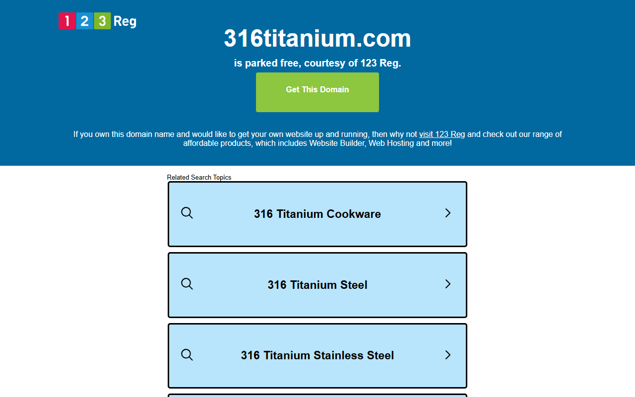 316titanium.com screenshot