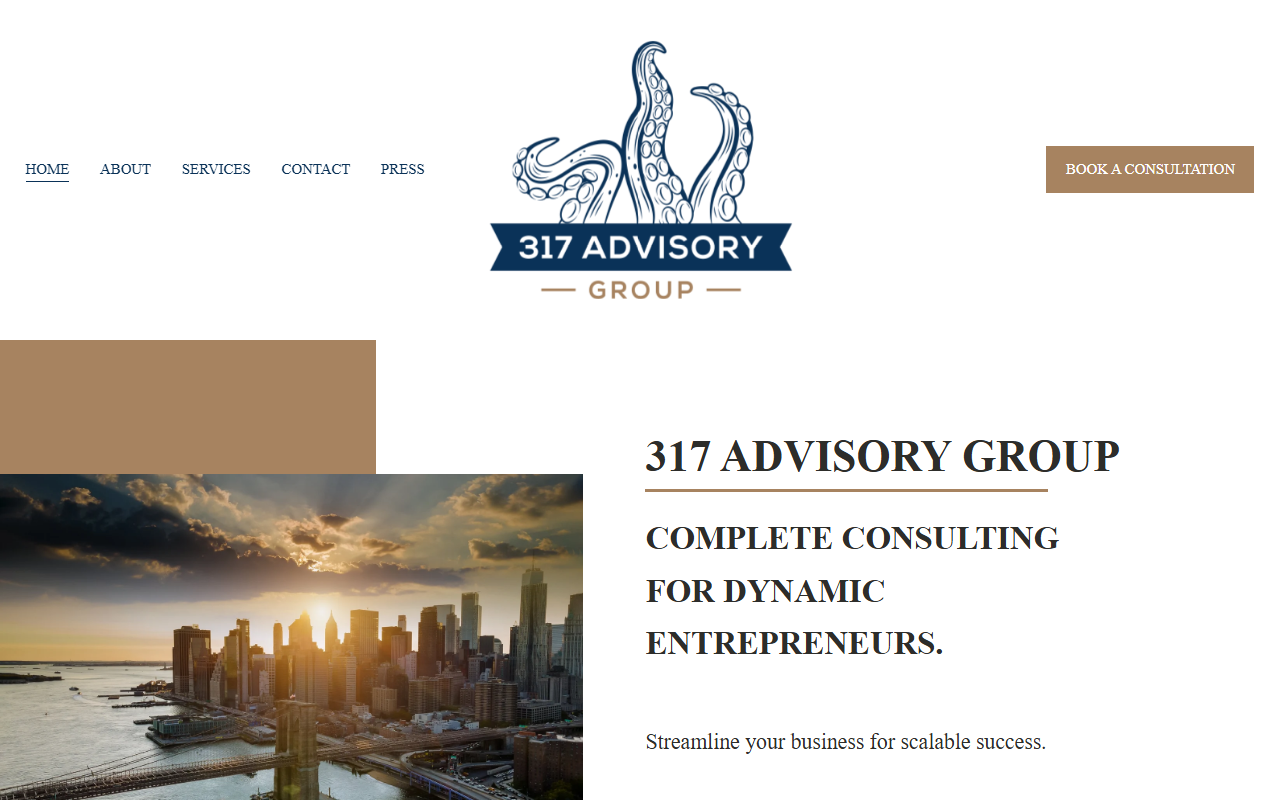 317-advisory.com screenshot