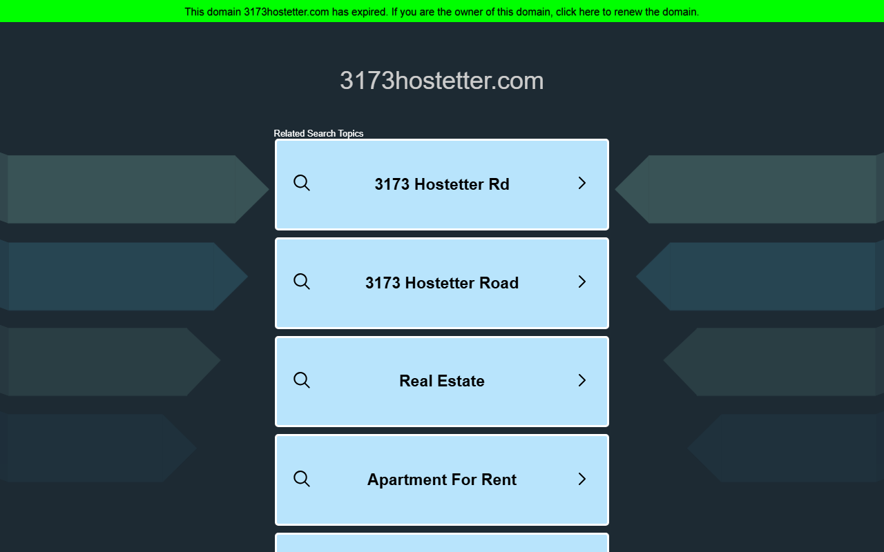 3173hostetter.com screenshot