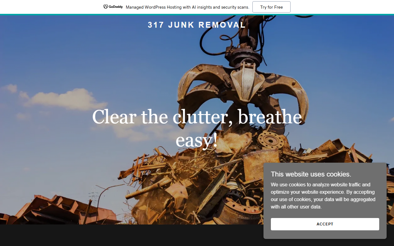 317junkremoval.com screenshot