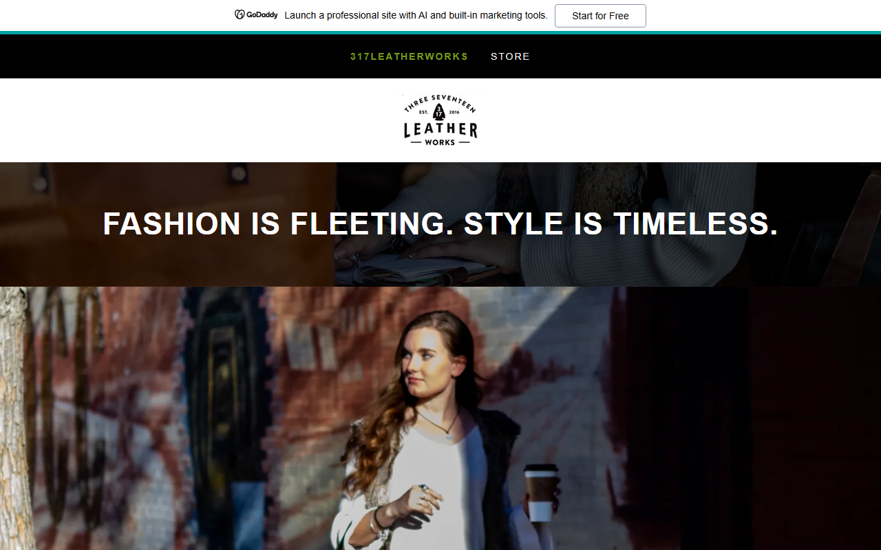 317leatherworks.com screenshot