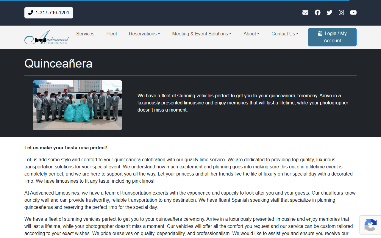 317limosina.com screenshot