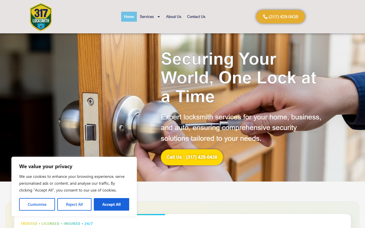 317locksmiths.com screenshot