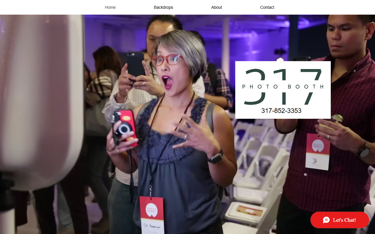 317photobooth.com screenshot