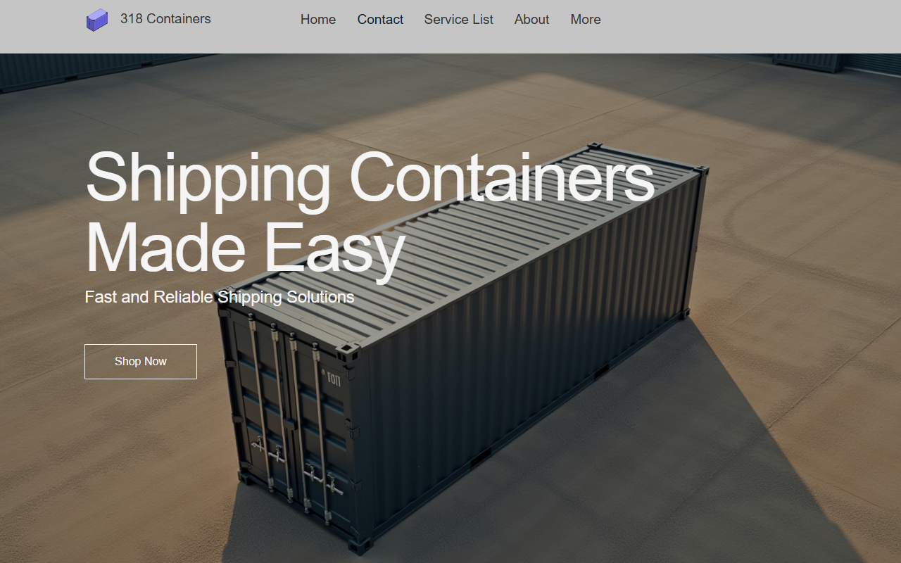 318containers.com screenshot