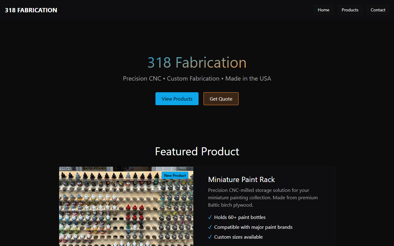 318fabrication.com screenshot